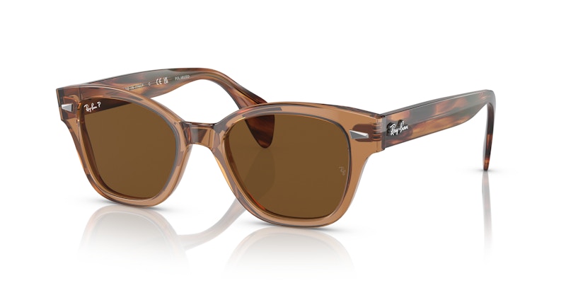 Ray-Ban Square Sunglasses Transparent Brown (0RB0880S 664057)