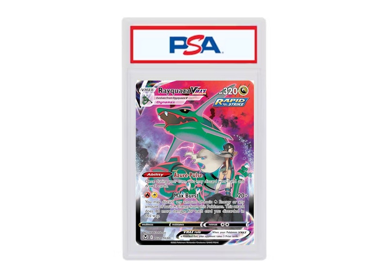 Rayquaza VMAX 2022 Pokémon Sword & Shield Silver Tempest Trainer Gallery Full Art #TG20/TG30 (PSA or BGS Graded)