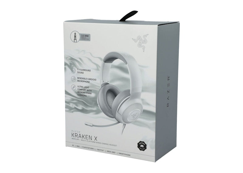 Razer Kraken X Lite Essential Gaming Headset RZ04-02890300-R3U1 Mercury White