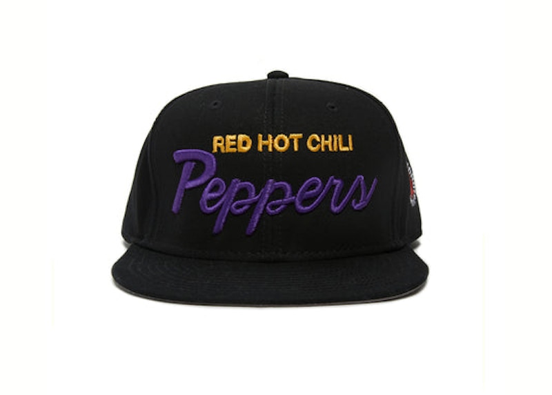 Red Hot Chili Peppers Peppers Snapback Hat Black