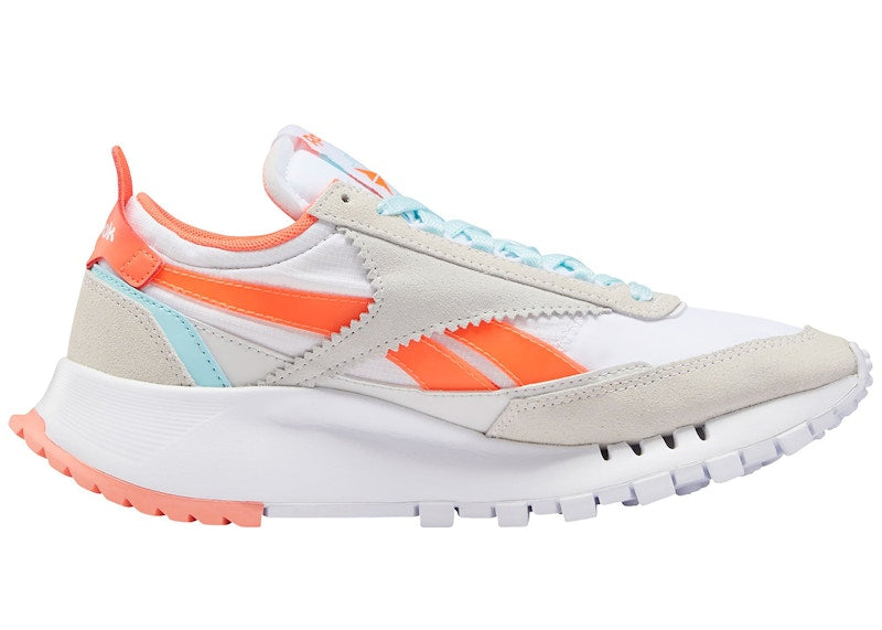 Reebok Classic Leather Legacy White Orange Flare (Women's)