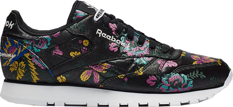 Reebok Classic Leather Opening Ceremony Floral Satin Black