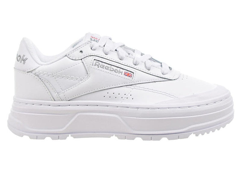 Reebok Club C Double Geo White Pure Grey (Women's)