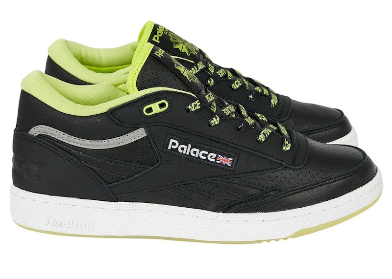 Reebok Club C Mid II Revenge Palace Black Acid Yellow
