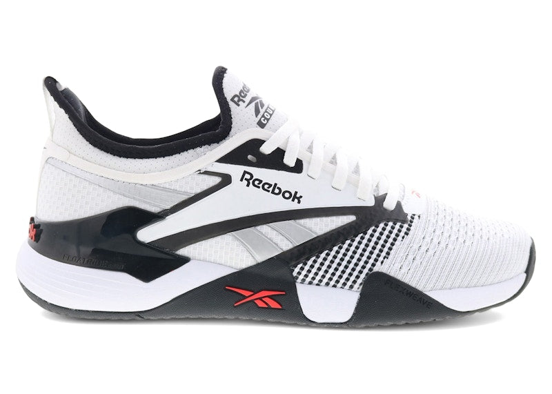 Reebok Nano Court Black White Energy Red
