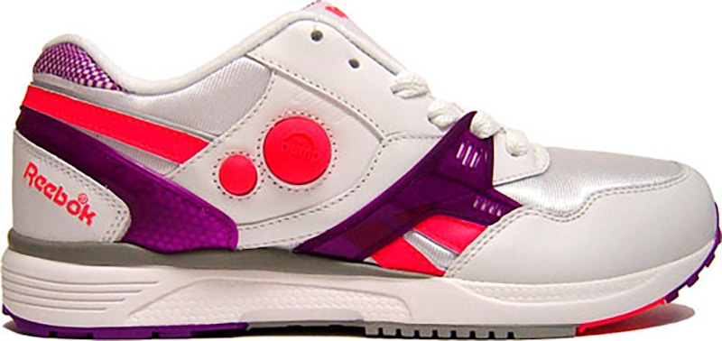 Reebok Pump Running Dual White Bright Purple Laser Pink