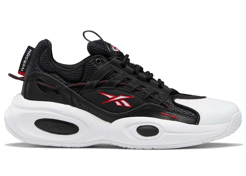 Reebok Solution Mid Black White Vector Red