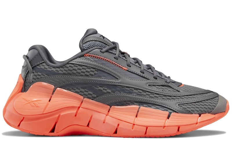 Reebok Zig Kinetica 2.5 Grey Orange Flare