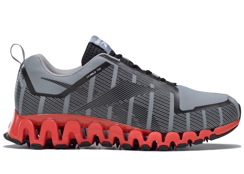 Reebok ZigWild Trail 6 Grey Dynamic Red