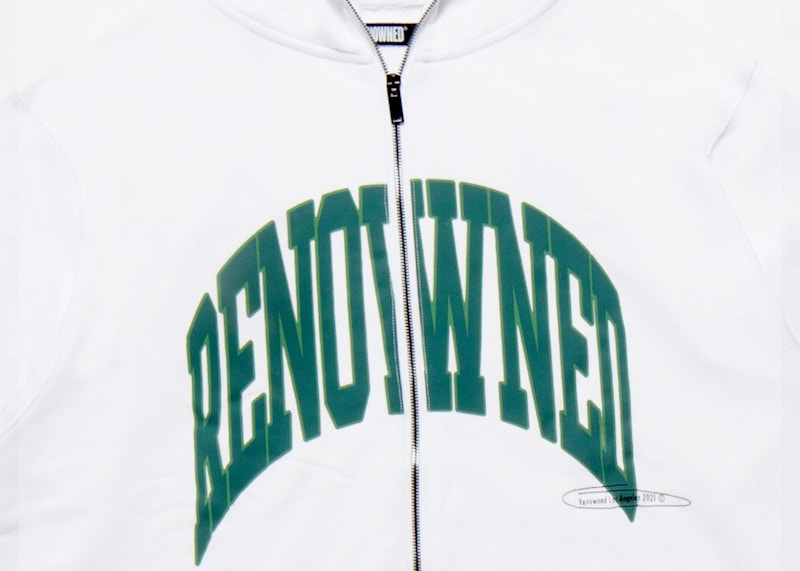 Renowned Arch Zip-Up Hoodie White