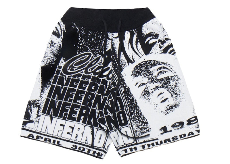 Renowned Club Inferno Knit Shorts Black