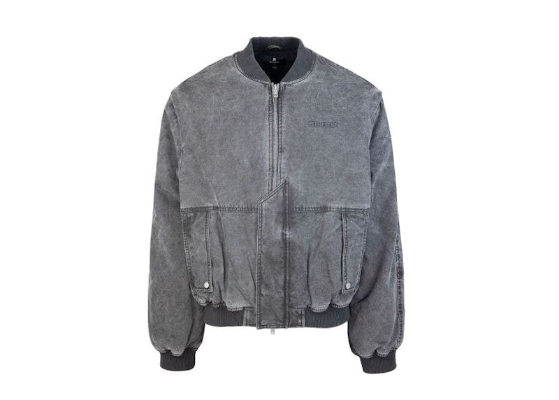 Represent Bomber Inset Sleeve Jacket Stained Black