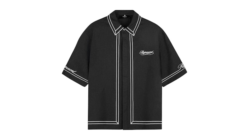 Represent Border Shirt Jet Black