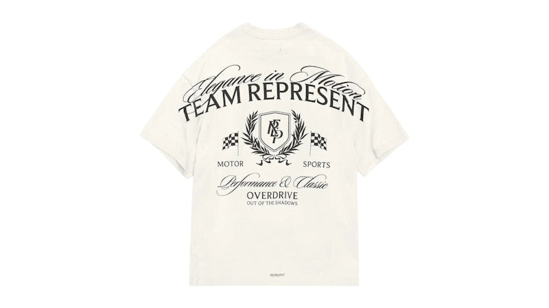 Represent Crest T-shirt Flat White