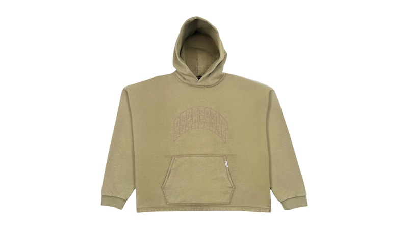 Represent Embellished Hoodie Khaki
