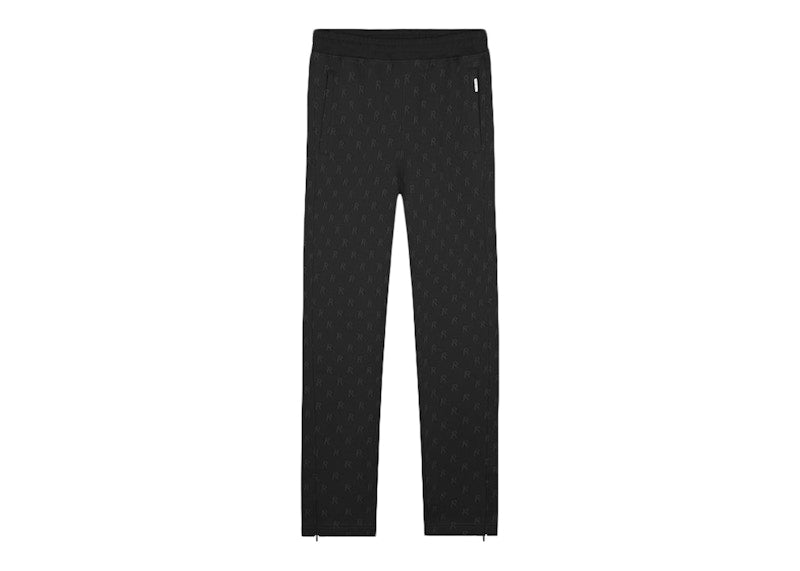 Represent Intarsia Initial Sweatpants Off Black