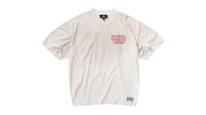 Represent Iron Maiden Anniversary T-shirt Washed Ecru