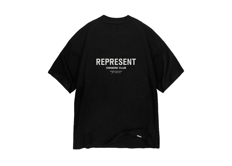 Represent Owners Club Front T-Shirt Black