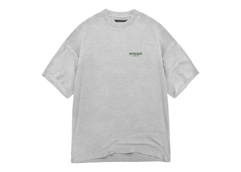 Represent Owners Club T-Shirt Ash Grey/Racing Green