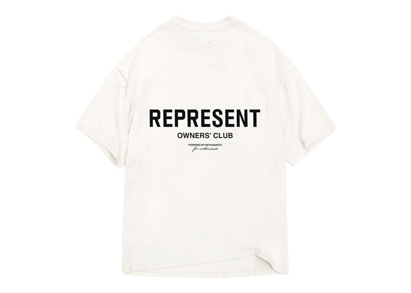 Represent Owner's Club T-Shirt Flat White/Black