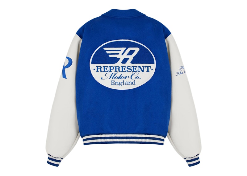 Represent Racing Team Varsity Jacket Cobalt