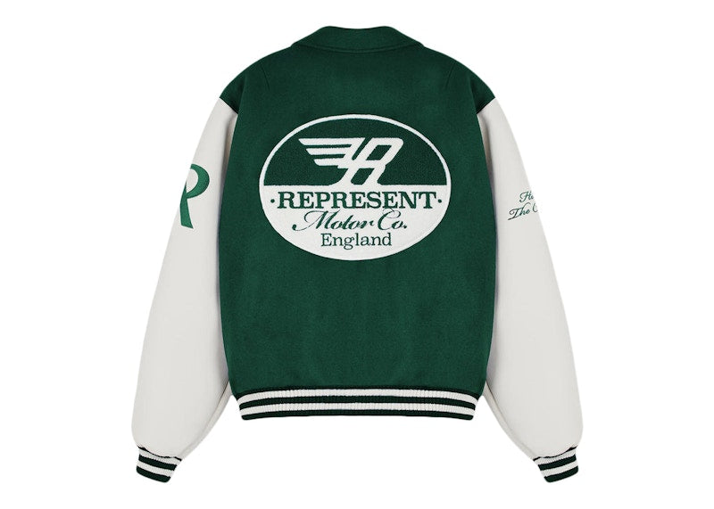 Represent Racing Team Varsity Jacket Racing Green