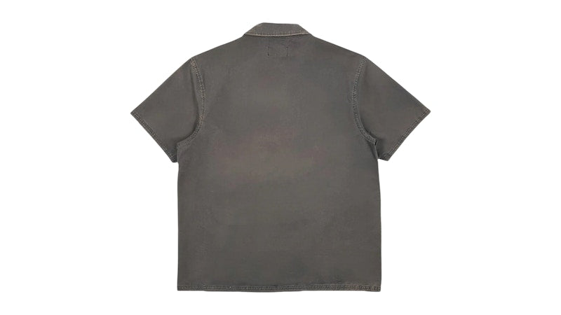 Represent Script Camp Collar Shirt Black