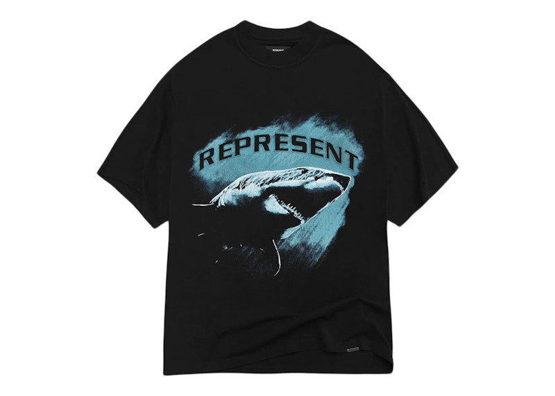 Represent Shark T-Shirt Black