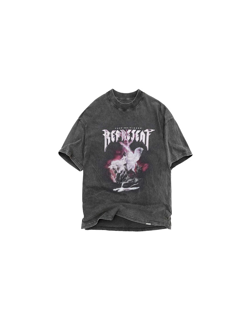 Represent Take Me Higher T-Shirt Shirt Vintage Grey