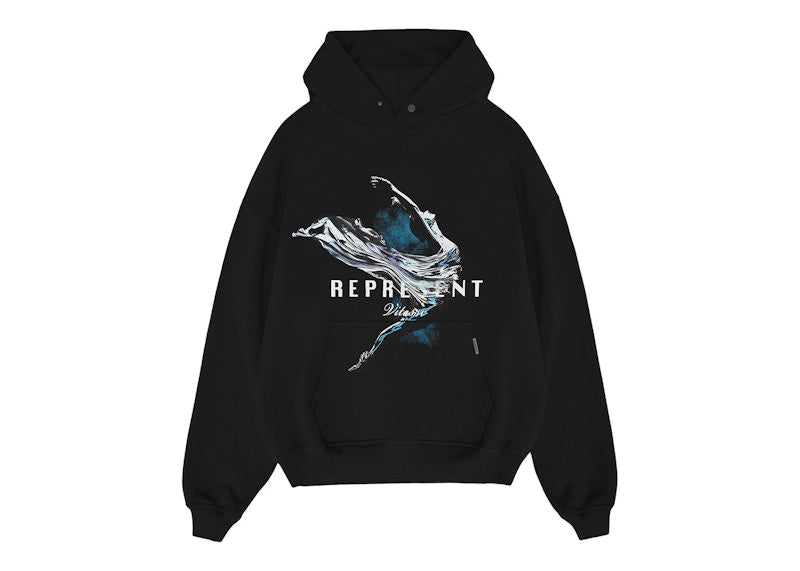 Represent Vitesse Hoodie Jet Black