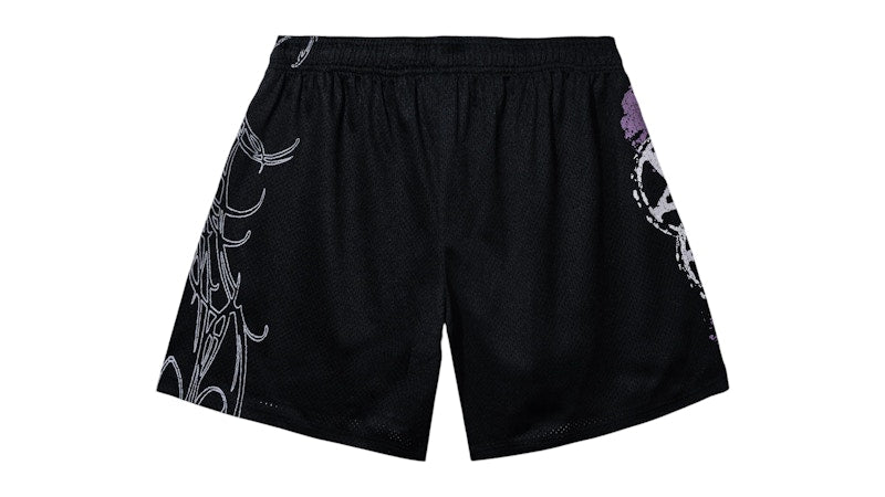 Revenge Abandoned Mesh Shorts Black/Purple