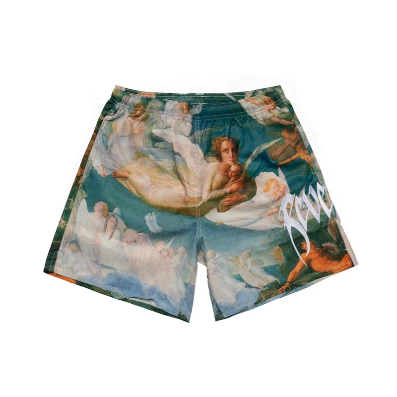 Revenge Angel Embroidered Shorts Multi