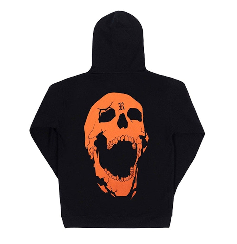 Revenge Orange Arch Hoodie Black