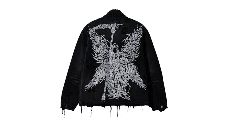 Revenge Sigil Work Jacket Thrashed Black