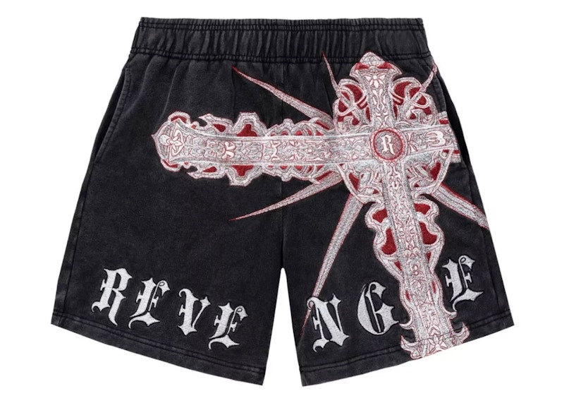 Revenge Spike Cross Shorts Black