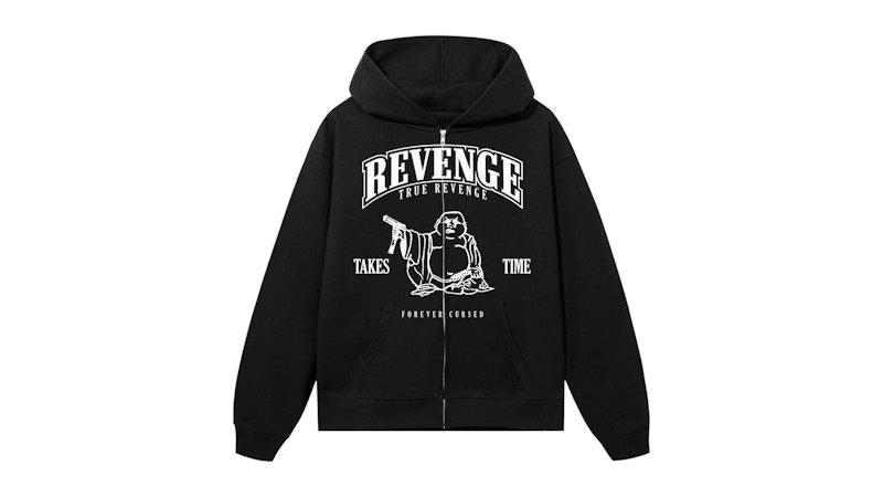 Revenge Tru Revenge Zip Sweatshirt Black/White