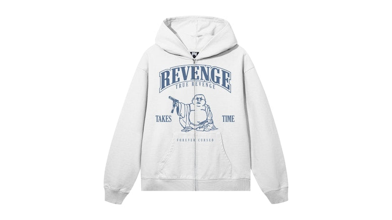 Revenge Tru Revenge Zip Sweatshirt White/Blue