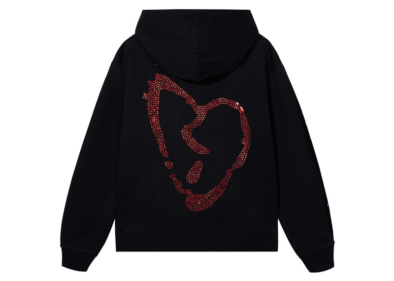 Revenge XXXTentacion Heartbreak Bejeweled Hoodie Black