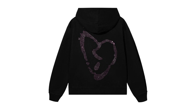 Revenge XXXTentacion Heartbreak Bejeweled Hoodie Black/Purple