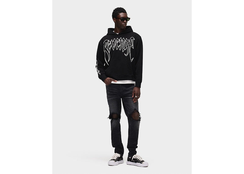 Revenge XXXTentacion Kill Outline Hoodie Black/White