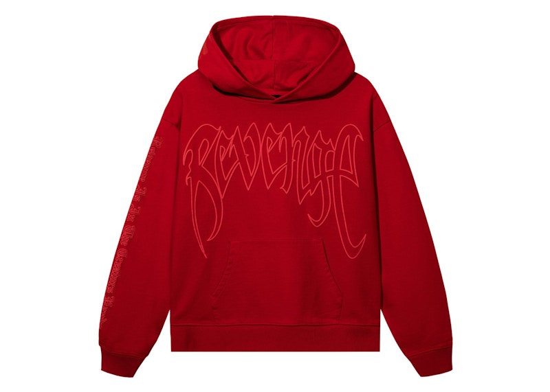 Revenge XXXTentacion Kill Outline Hoodie Red/Red