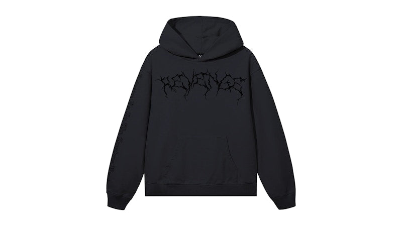 Revenge XXXTentacion Lightning Heartbreak Hoodie Vintage Black/Black