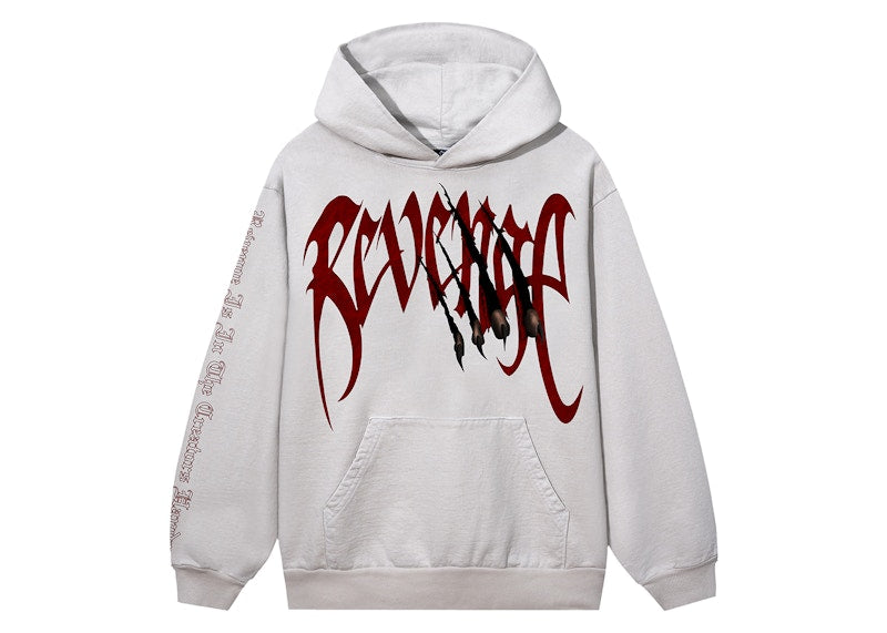 Revenge x City Morgue Arch Logo Claw Hoodie Cement