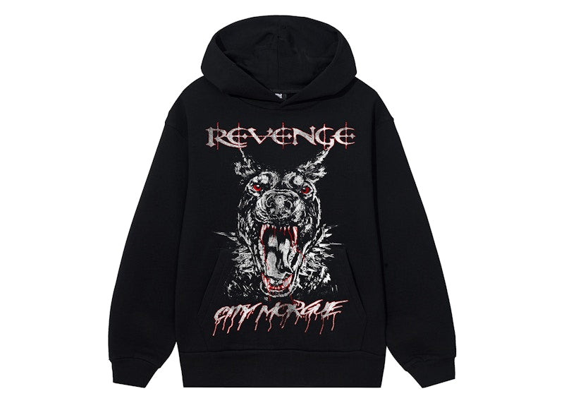 Revenge x City Morgue Hound Hoodie Black