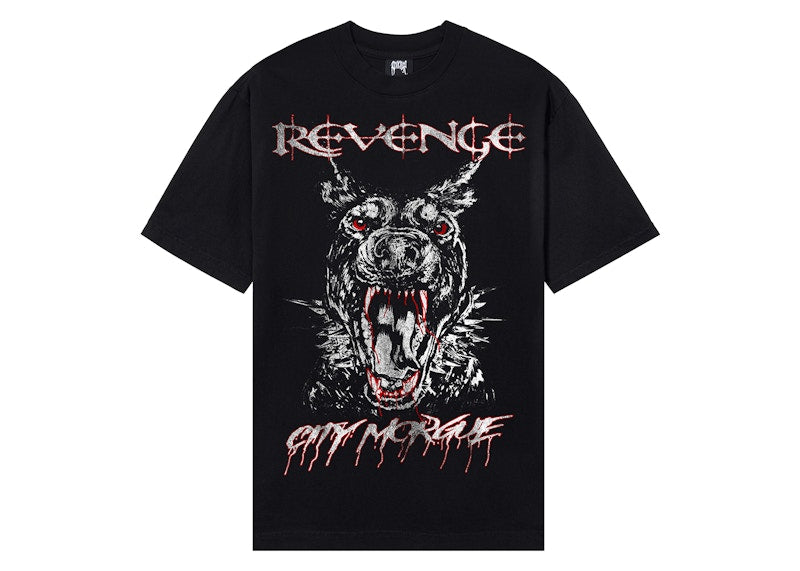 Revenge x City Morgue Hound Tee Black