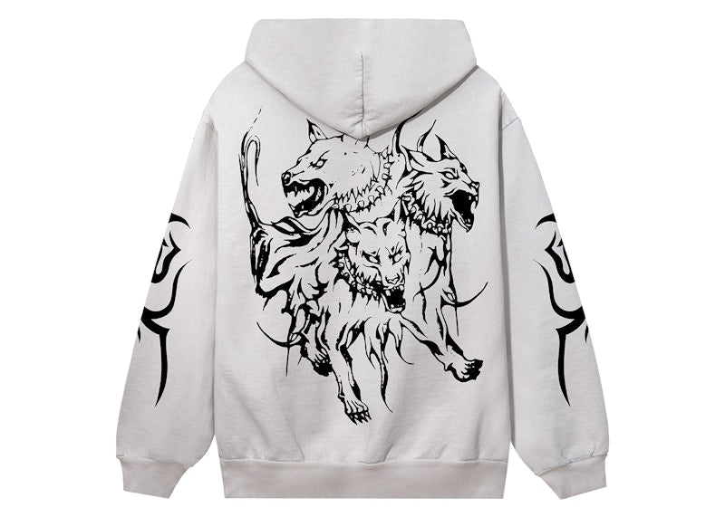 Revenge x City Morgue Lightning Logo Cerberus Hoodie Cement