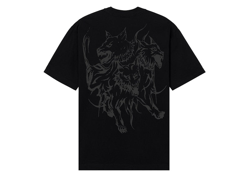 Revenge x City Morgue Lightning Logo Cerberus Tee Black