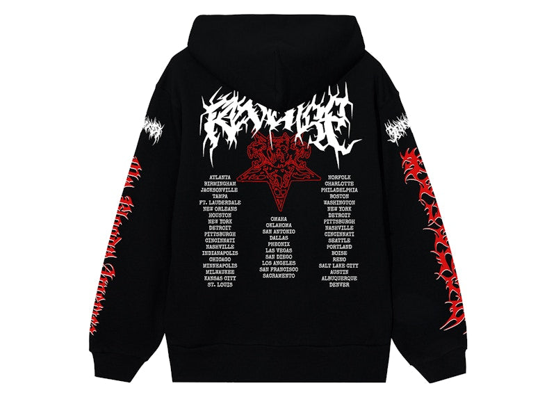 Revenge x City Morgue Metal Tour Hoodie Black