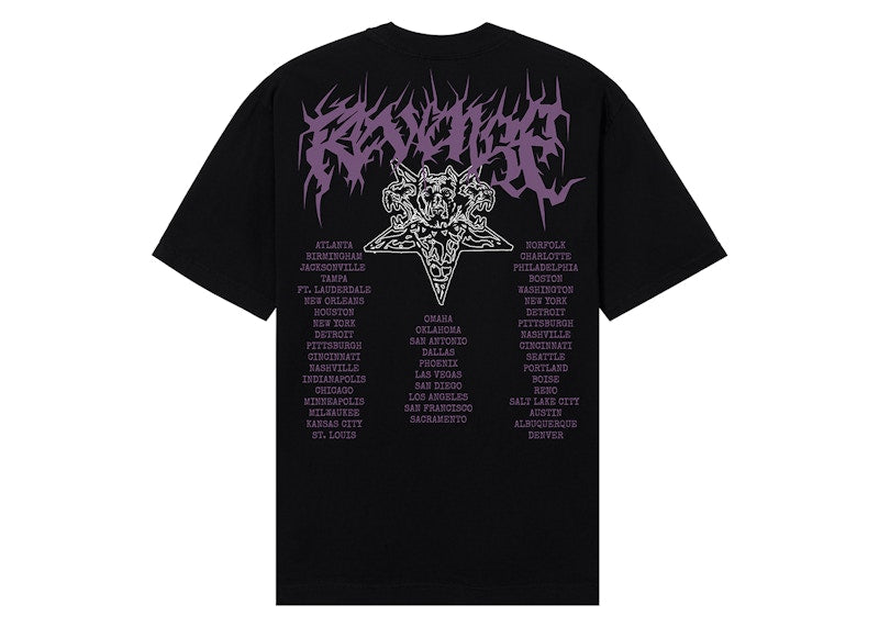 Revenge x City Morgue Metal Tour Tee Black