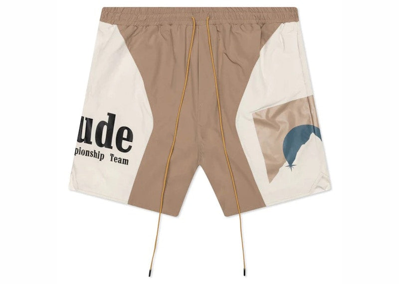 Rhude Senna Flight Shorts Tan/Cream